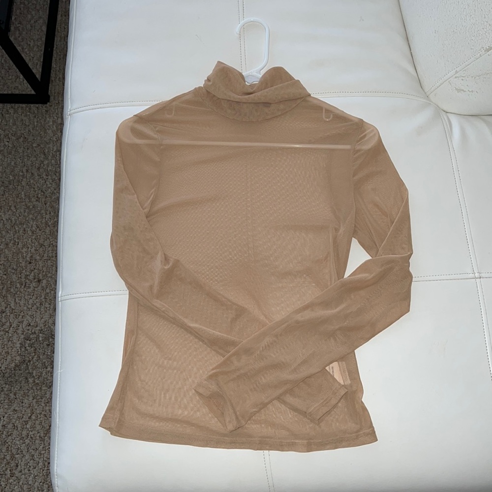 Nude sheer SHEIN long sleeve